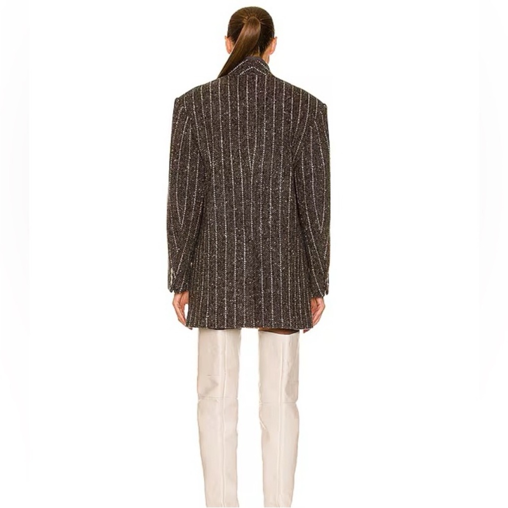 Isabel Marant Lila Double-Breasted Virgin Wool Coat Chic Quiet Luxury 42/10 NEW - Picture 3 of 11